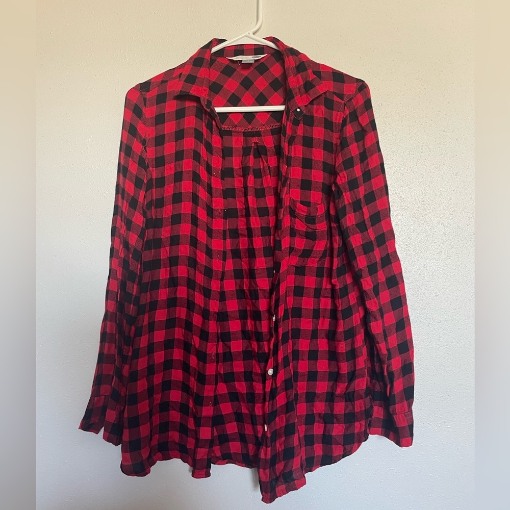 Red checkered flannel